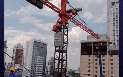 Montagem de mini grua, locada para nossa cliente em Goiânia – GO.